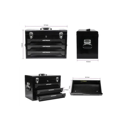 Campfun Set 439 Pezzi – Cassetta Attrezzi Meccanici 4 Livelli con Cricchetto, Pinze e 3 Cassetti, Kit Completo per Casa e Officina