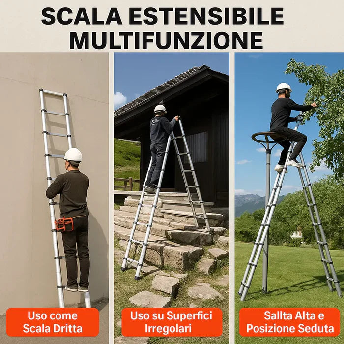 Scala Telescopica 5M in Alluminio