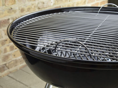 Barbecue con, griglia e coperchio, nero